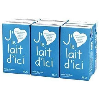 Lait Demi Ecremé UHT 6x1L