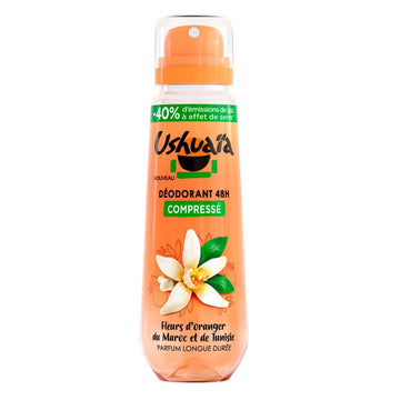 Ushuaia Spray Déodorant Compressé Fleur d’Oranger du Maroc et Tunisie 100ml