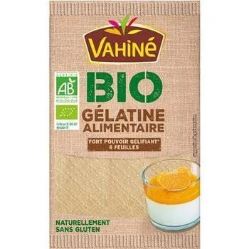 Gélatine feuille bio Vahiné 10g