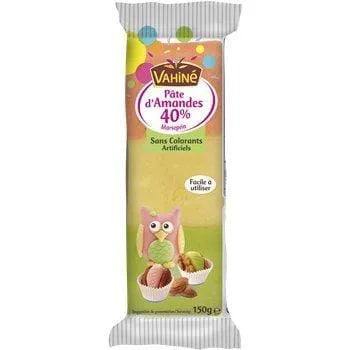 Pâte d'amande 40% Vahiné Tricolore 150g