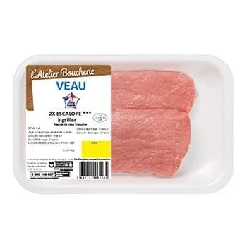 Escalope de veau  L'Atelier Boucherie x2 - 260g