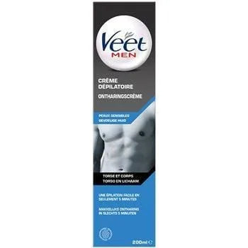 Crème dépilatoire Veet Men Peaux sensibles - 200ml