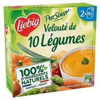 Liebig Pursoup 10 Vegetable Soup 2x30cl