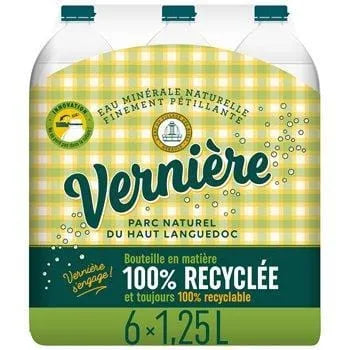 Eau gazeuse Vernière 6x1,25L
