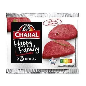 Charal Happy Family Steaks (x3) 300g