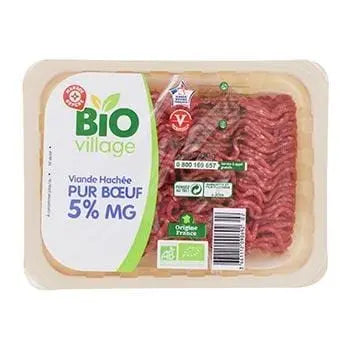 Minced beef BioVillage Origin France - 5% mg - 350g