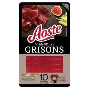 Aoste Bündnerfleisch in Slices (x10) 80g