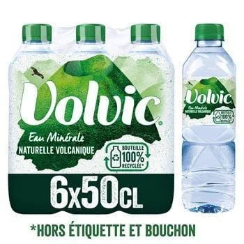 Eau minérale naturelle Volvic 6x50cl