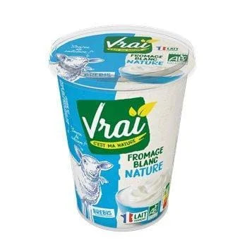 Fromage blanc Bio Vrai Lait de brebis - 400g