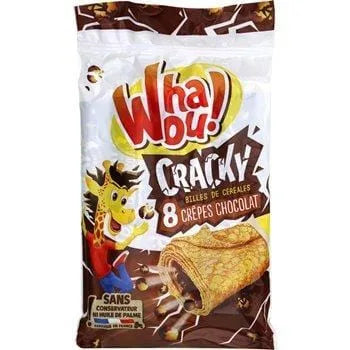 Crêpe fourrée Whaou Cracky choco x8 - 256g