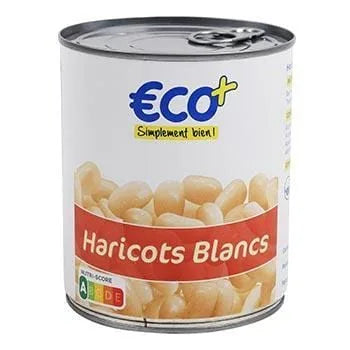 Haricots blancs Eco+ 530g