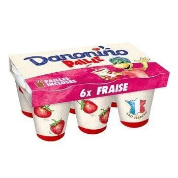 Danonino Strawberry Raspberry Drinking Yoghurt 6x100g