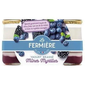 La Fermiere Blueberry Mure Yoghurt 2x160g