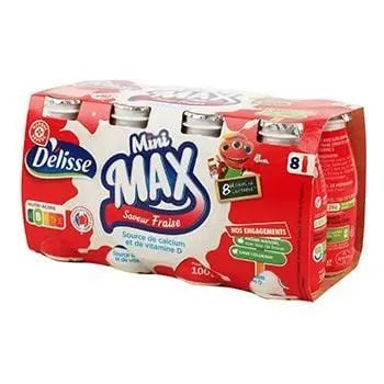 Délisse Drinking yoghurt Strawberry - 8x100g