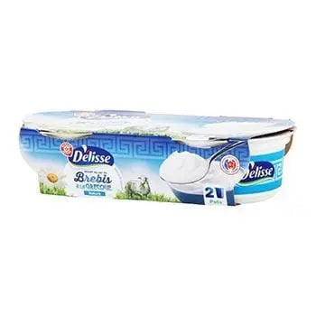 Délisse Yoghurt Greek style Ewe's milk, plain - 2x150g