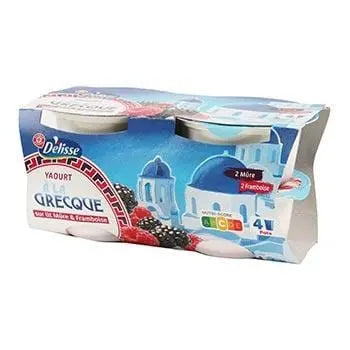 Délisse Greek Yoghurt Blackberry Raspberry - 4x150g