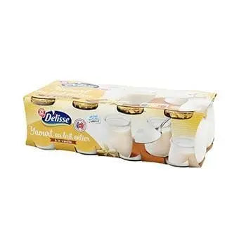 Délisse Vanilla Flavoured Yoghurt - 8x125g