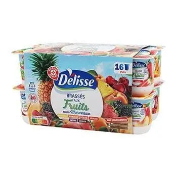 Délisse Fruit yoghurts Mixed fruit 16x125g