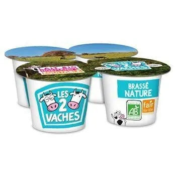 Les 2 Vaches Yoghurt Organic 4x115g
