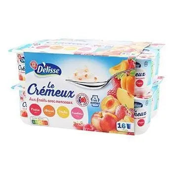 Délisse Creamy Yoghurt with mixed fruits - 16x125g