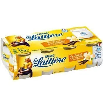 La Laitiere Milk Yoghurt Vanilla 8x125g