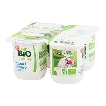 Bio Village Natural Whole Milk Yoghurt 4x125g