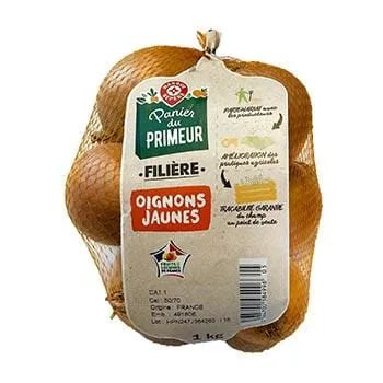 Oignon jaune Panier du Primeur A rissoler et à mijoter 1kg