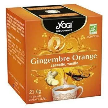Infusion Yogi Gingembre orange - x12 - 22g