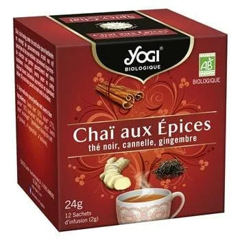 Infusion Bio Yogi Chaï aux épices - 24g