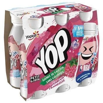 Yaout à boire Ptit Yop Aromatisé framboise x6 - 180g
