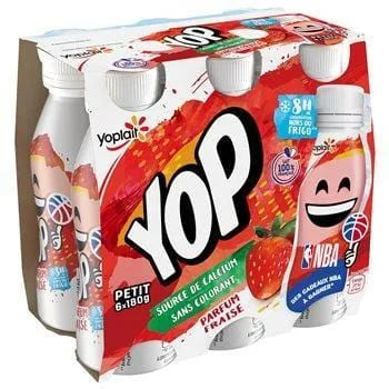 Yaourt à boire Ptit Yop Aromatisé fraise x6 - 180g