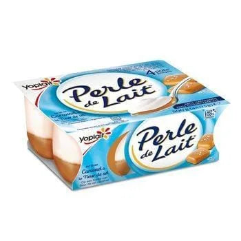Yoplait Caramel Milk Pearls caramel dairy cups 4x125g