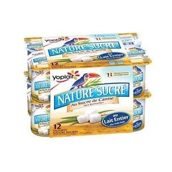 Yaourt Nature Sucré Yoplait - 12x125g