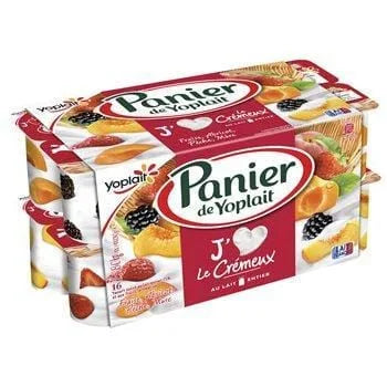 Yaourt Panier de Yoplait Panachés - Crémeux - 16x130g