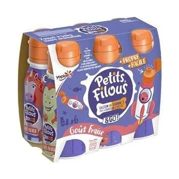 Petit suis à boire Petit Filous Fraise - pocket - x6 - 100g