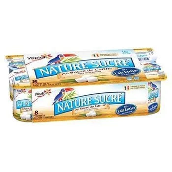 Yaourt nature sucré Yoplait - 8x125g