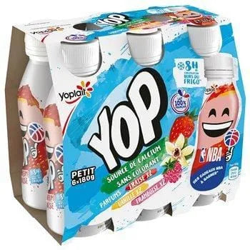 Yaourt à boire Ptit Yop Aromatisé Parfums x6-180g