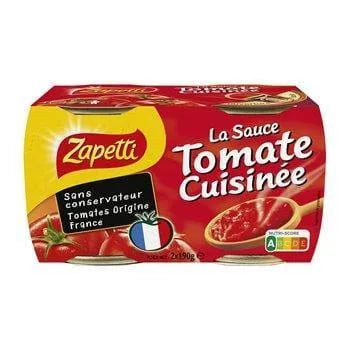 Sauce Tomate Zapetti 2x190g