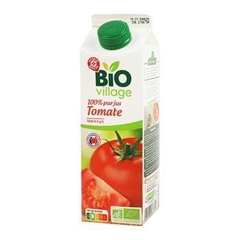 100% Pur jus de tomate Bio Village - 1L