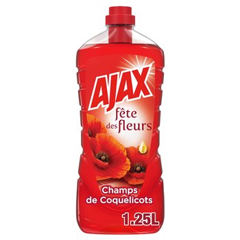 Ajax Nettoyant Menager Fête des Fleurs Champs des Coquelicots 1.25L