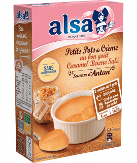Alsa Preparation Petits Pots Creme Caramel Beurre Sale 435 g