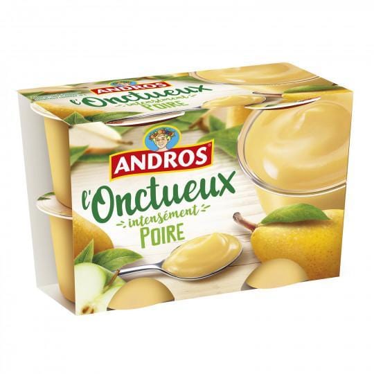 Andros L’Onctueux Poire 4x97 g