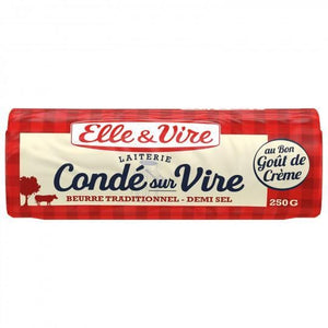 Elle & Vire Butter Condé sur Vire Demi Salt 250g