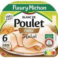 Fleury Michon Blanc de Poulet Halal Fume (x6) 180g