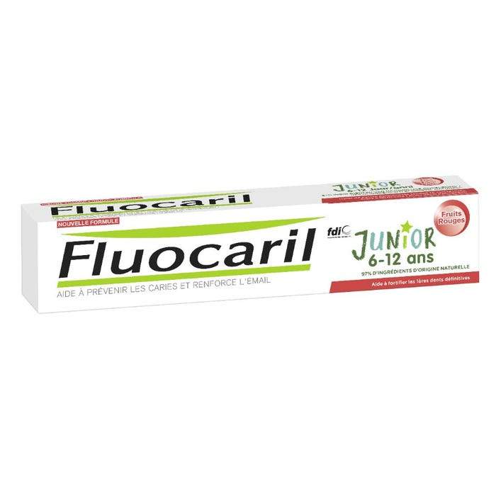 Fluocaril Dentifrice Junior Fruits Rouges 75ml