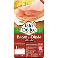 Isla Delice Bacon de Dinde Fume (x8) 120 g