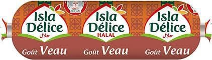 Isla Délice Saucisse Volaille Saveur Delice Veau Halal 500g