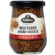 Kuhne Moutarde Aigre Douce Croquante 250g