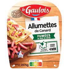 Le Gaulois Allumettes Fumees de Canard 2x 75 g