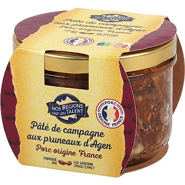 Nos Regions Country Pate with Agen Prunes 180g